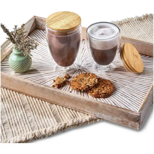 Okiyo Moco Glass & Bamboo Double-Wall Cup Items